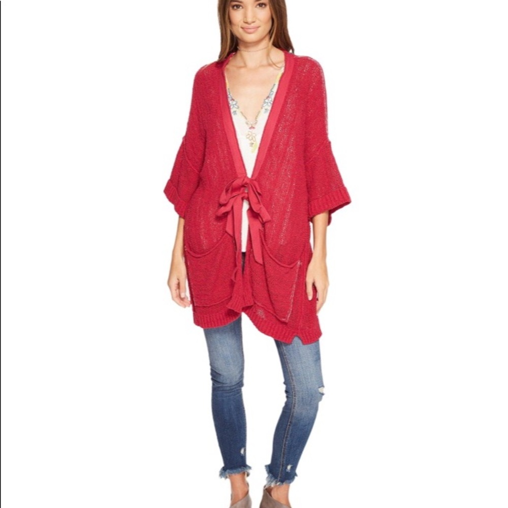 NWOT Free People Bohemian Cardigan